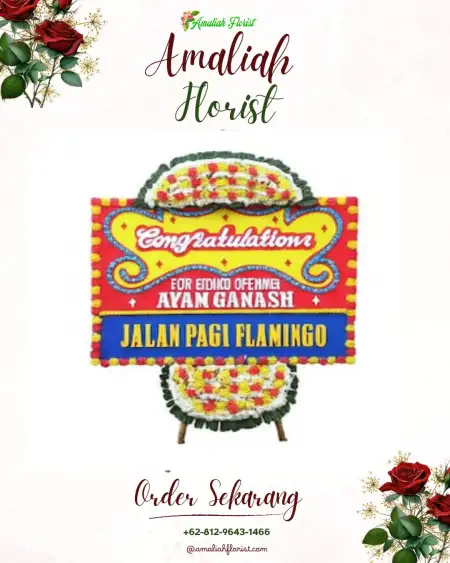 Sewa Papan Bunga Sako Baru