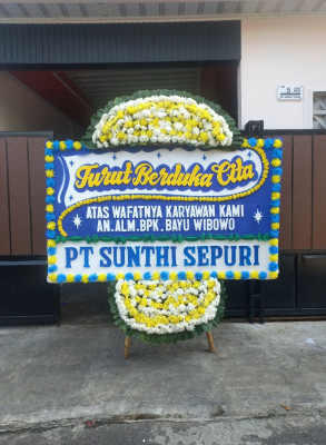 Papan Bunga Duka di Sako Baru