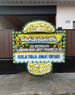 Papan Bunga Duka di Sako Baru
